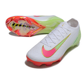 Nike Air Zoom Mercurial Vapor 16 Elite FG White, Pink and Green Football Boots